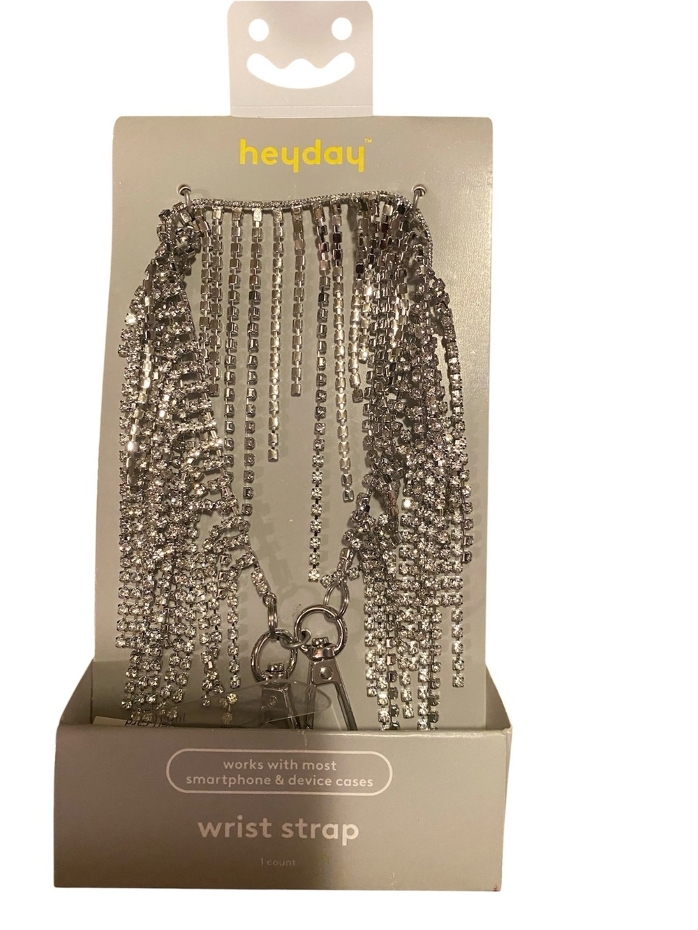 Hey Day~ Silver Rhinestone Fringe Wrist Strap for IPhone 
New